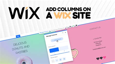 add columns wix